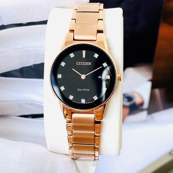 Sale! Citizen Rose Gold Diamond 30mm Watch! - Picture 1 of 4